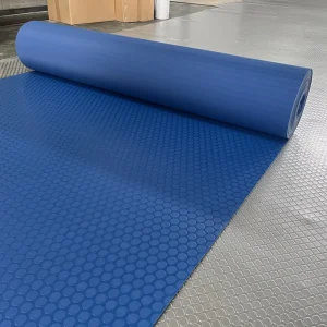 Wear-Resistant 2mm 1.5mm Anti-Slip PVC Vinyl Floor Mat for Workshop Warehouse Car Bus Train
