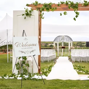 Wedding Foam Board Display Stand, Floor-Standing Tripod Sign and Poster Holder