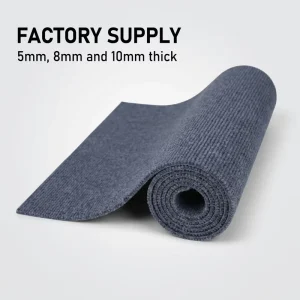 Wedding Party Stage Banquet Hall Ribbed Needle Punched Carpet 5 mm Thick