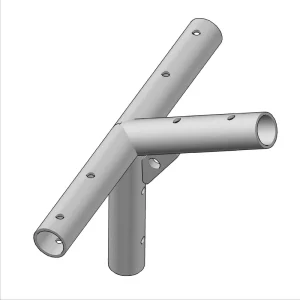 Welding Parts Powder Coating Side T Tent Fittings Conector