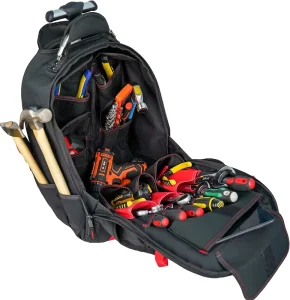 Wheeled Multi-Function Pocket Tool Bag with Trolley