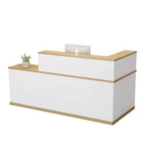 White Modern Checkout Cashier Counter and Reception Desk for Convenience Stores