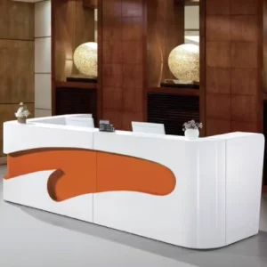 White Salon SPA Reception Counter Table