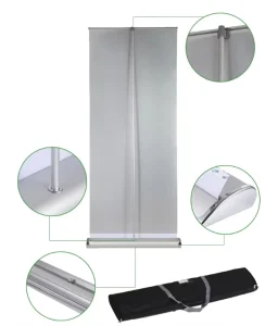 Wide Base Roll Up Banner Poster Display
