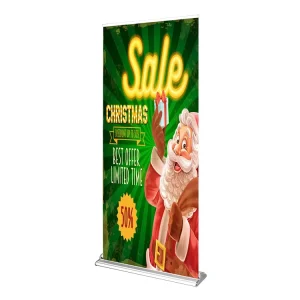 Wide-Base Roll-Up Banner Stand 85 x 200 cm