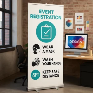 Wide Base Roll-Up Banner Stand Extra Stability