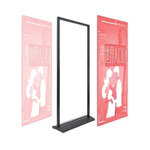 Windproof Outdoor Billboard and Floor-Standing Pop-Up Banner Display Stand