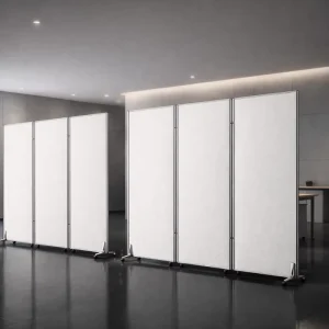 Wood Foldable Movable Partition Screen for Home, Office, and Outdoor Use