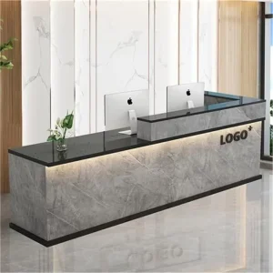 Wood Reception Desk Cashier Counter for Supermarket Restaurant Beauty Salon School Hotel or Bar