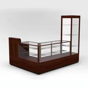 Wood and Glass Display Cabinet