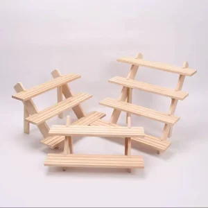 Wooden Bracelet Display StandWooden Stepped Jewelry Display Stand
