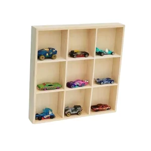 Wooden Decorative Storage Rack and Collectible Display Stand