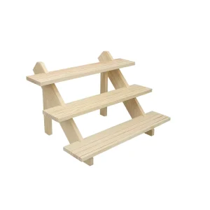 Wooden Display Stand Wood Cupcake Stands Tool Free Risers for Display Ideal Craft Shelves Table Display Stand for Vendors