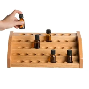 Wooden Essential Oil and Cosmetic Display Stand