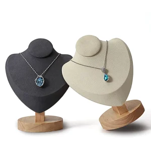 Wooden Necklace Mannequin Display Stand