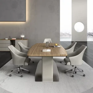 Wooden Office Conference and Negotiation Table