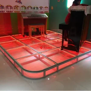 Wooden Panel or Tempered Glass Aluminum Beam 8-Way Upright Extrusion Floor for Exhibition Booths