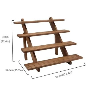 Wooden Postcard, Door, and Glasses Display Stand