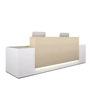 Wooden Reception and Checkout Counter for Stores or Supermarkets