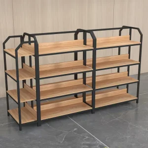 Wooden Shoe Display Rack and Retail Shelf