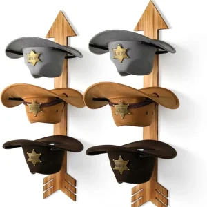 Wooden Storage Shelf Display Stand for Home Decorative for Hat & Crafts Storage