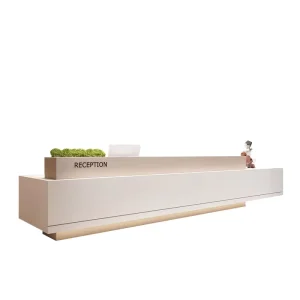 Wooden Store Checkout Counter Cashier Desk