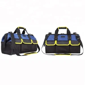 Worker Tool Bag for Electrician Durable Heavy Duty Bag Portable Back Pack Zipper Big Storage Bag Customized Logo Polyester