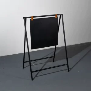 Wrought-Iron A-Frame Floor-Standing Advertising Directional Sign Portable Foldable