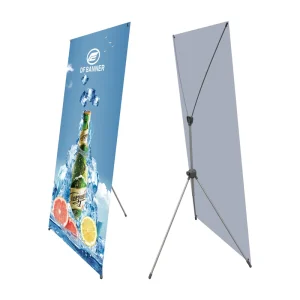 X Banner Display Stand Supermarket Display Rack for Outdoor Promotion and Advertising