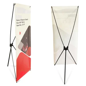 X Banner Stand Display Advertising Black Roll Banner Exhibition Promotion Aluminum Frame Textile Banners Sea Air Economical