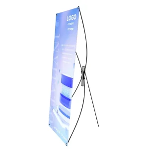 X Banner Stand Display, Foldable Portable Lightweight Poster Stand for Exhibitions and Advertising
