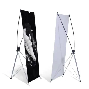 X Banner Stand Supplier with Custom Free Digital Printing X Banner for Trade Show Promotion and Advertising
