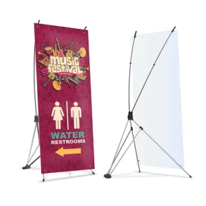 X Banner Wall Stands Promotional Tool Kits for Display Advertising in Sales and Digital Exhibitions