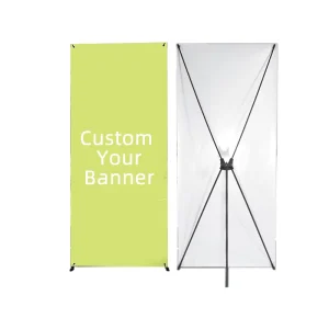 X Frame Aluminium Alloy Banner Stand Display in Sizes 60 X 160 cm & 80 X 180 cm for Exhibitions & Advertising