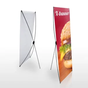 X Frame Display Banner Stand with 60 x 160 cm and 80 x 180 cm Sizes