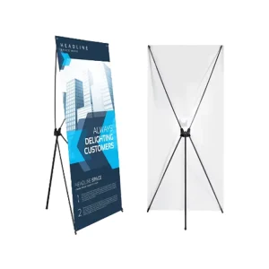 X-Frame Vertical Banner Display Stand Manufacturer