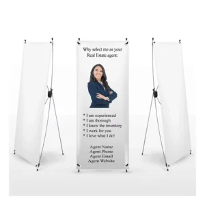 X Stand Banner Display Large Pop-Up Banner Stand for Exhibition and Advertising
