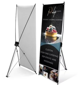 X Stand Display Banner Jarmoo Equipment X Banner Stands Mini Economy Webing X Banner Stand Size 60 X 160 cm 80 X 180 cm