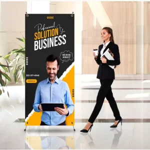 X Stand with Banner Graphic Indoor Outdoor Advertising Stand 100x200cm Free Design Fast Delivery 7 Days X Banner Stand