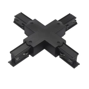 X Track 6 Wire 3 Circuit DALI COB Spotlight Track Rail Cross Connector PC Dimmable 5 Year Warranty Modern Design for Home Office