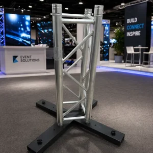 X Truss Base Plate, Square Iron Truss Base for Exhibition Displays