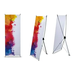 X Type Stand X Banner Standee Floor Flex Banner Digital Exhibition Stand for Advertising