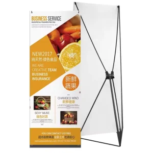 Xyf Brand Model 180 80 Good Quality Plastic Frame Square Design Floor Standing Pole Mounted X Banner Advertising