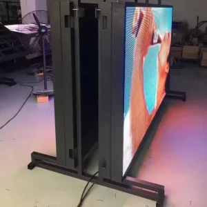 Yake High Quality Thin LED Video Display Double Sided P6 Model Outdoor Application SDK Function Stand For Trade Show Advertising