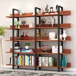 Z-101S Modern Simple Large-Capacity Bookshelf Multi-Grid Display Rack Floor-Standing Storage Rack Back Panel