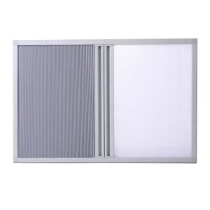 ZSTARR Blinds Screen Dual Sliding Framed Sliding Honeycomb Shade Panel Dual Panel Cellular Blinds for Doors & Room Partitions