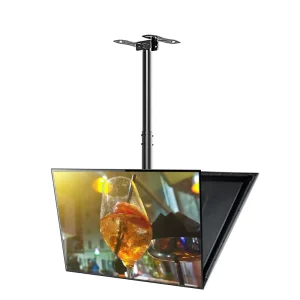 Zeno Wall Bracket for 65 Inch Lcd Screen for Television Hanging Steel Tilt and Swivel Flip Down Tv Ceiling Mount T70 15