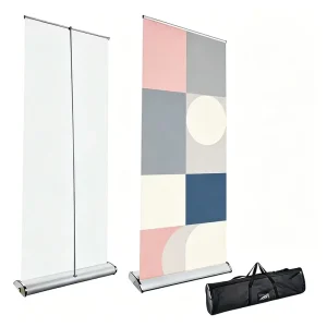 Zhijie ZJ R Adjustable Aluminum Retractable Heavy Duty Outdoor Advertising Roll Up Banner Stand Jiangsu
