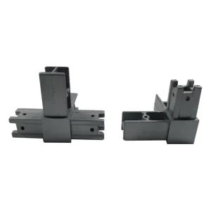 Zinc Alloy Corner Square Tube Right-Angle Connector for Shelves