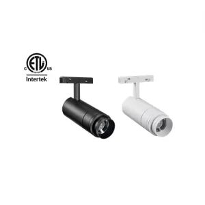 Zoom Series DC48V 15-60D Recessed Ceiling Spotlight Aluminum COB LED Track Light 0-10V DALI Dimmable
